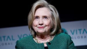 Hillary Clinton Faces Protests During Belfast Visit