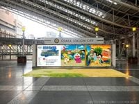 ドラえもんと“遊べる絵”が大阪駅5Fに登場へ　青く光る宝石を探すイベント開催【詳細】：山陽新聞デジタル｜さんデジ