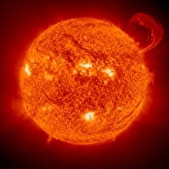 A Solar Prominence from SOHO