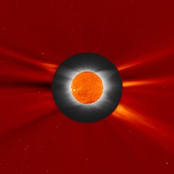 Solar Eclipse and SOHO