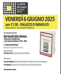 “Dai fossili alla chimica. Storia di uno stabilimento a San Giovanni Valdarno”, la presentazione del libro di Alessandro Simoni