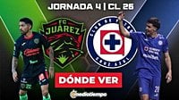Juárez vs. Cruz Azul: dónde y a qué hora ver EN VIVO Jornada 4