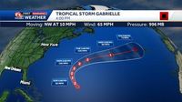 Tropical Storm Gabrielle forecast to strengthen