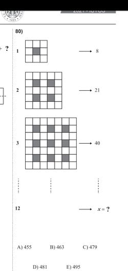 Verilenlere göre X'in değeri nedir?