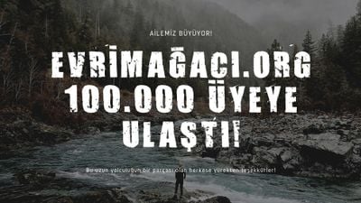 Evrim Ağacı Sitemizin Üye Sayısı 100.000'i Geçti!