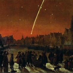  The Great Comet of 1680 Over Rotterdam 