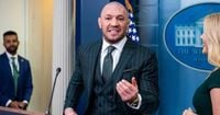 Conor McGregor gives Donald Trump five-word message in White House meeting