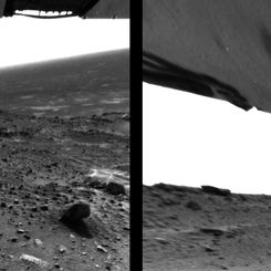 A Dust Devil Swirling on Mars