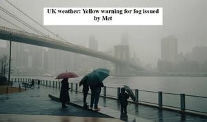 Met Office Issues Fog Warning Disrupting Travel Across England