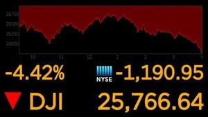 Dow Jones Plummets Over 900 Points Amid Trump Tariff Warnings