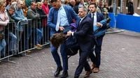 Niebezpieczny incydent podczas spotkania z premierem Holandii. Tusk wyprowadzony przez ochronę