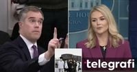 NBC reporter verbally clashes with White House press secretary, leading to mass deportation order and grant freeze