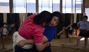 Japanese Female Rikishi Challenge Sumo Tradition In Bangkok