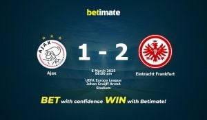 Eintracht Frankfurt Upsets Ajax With 2-1 Victory