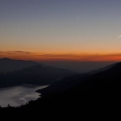 Young Moon Meets Evening Star