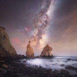 Milky Way Through Otago Spires