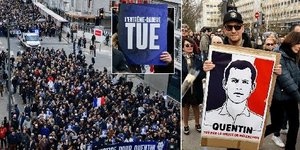 Thousands March In Lyon After Student Killing