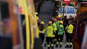 Building Collapse In Central Madrid Leaves Two Dead