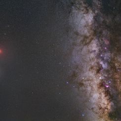  Moon, Mars, and Milky Way 