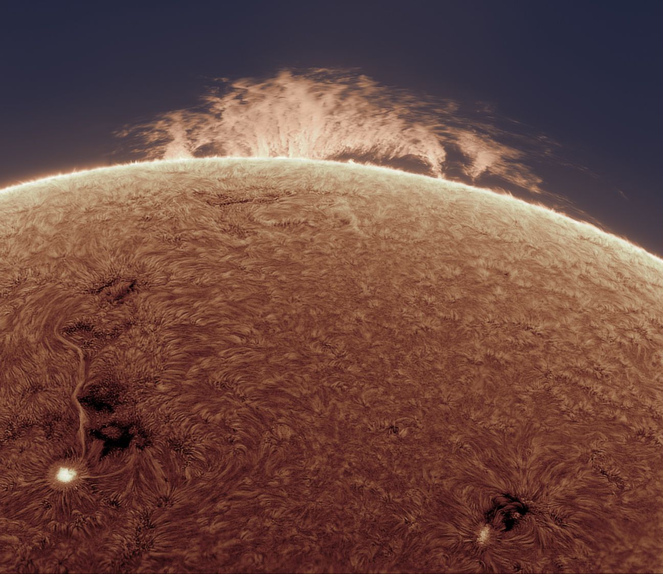  A Prominence on the Sun 