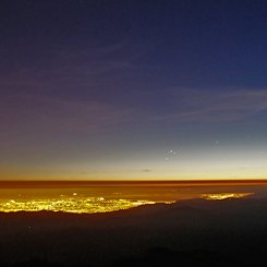 Three Planets from Mt. Hamilton