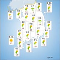 [오늘날씨] 식목일 전국 비내리고 강풍… “황사비 조심하세요”