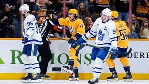 Evangelista Lifts Predators Over Maple Leafs In Third-Period Thriller
