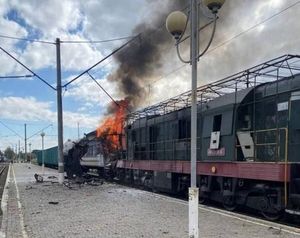 Russian Drone Strike Hits Ukrainian Train Station Killing One
