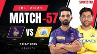 KKR vs CSK Live Score, IPL 2025 Updates: Kolkata Knight Riders 36/1 (4); Rahane, Narine at crease after Gurbaz falls