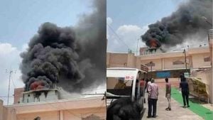 Massive Fire Erupts At Ujjain's Mahakaleshwar Temple