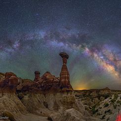  The Milky Way Over the Arizona Toadstools 