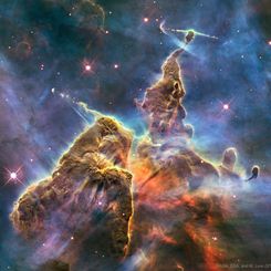  Mountains of Dust in the Carina Nebula 