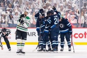Jets Dominate Stars With Hellebuyck's Shutout Victory