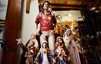 Pilgrims in Italy flock to tomb of first millennial saint