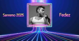 Fedez Delivers Heartfelt Performance Of 'Battito' At Sanremo 2025