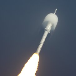Ares 1-X Rocket Lifts Off
