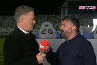 Gennaro Gattuso refuses to speak to pundit in heated live TV interview