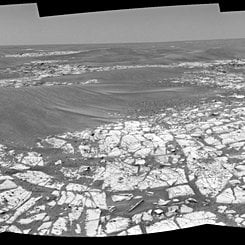 The Road to Victoria Crater on Mars
