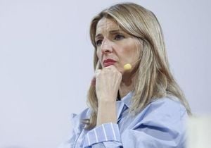 Yolanda Díaz Calls For Halt To BBVA's Takeover Bid