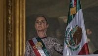 Mexico’s female president leads Independence Cry for first time in 215 years