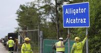 Judge orders halt to construction and bringing of new detainees to ‘Alligator Alcatraz’