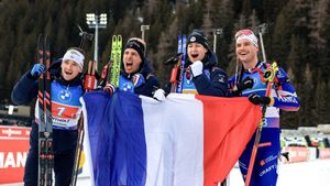 French Biathlon Relay Team Takes Silver At World Championships