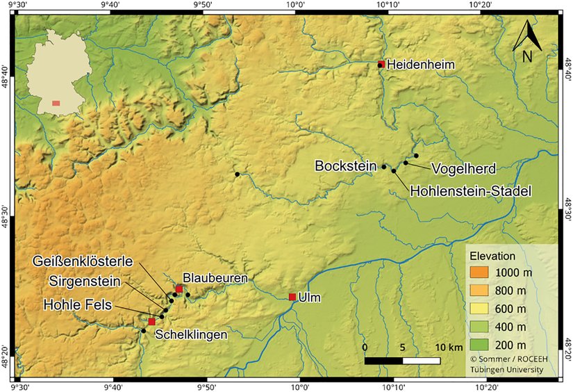 Fig 1: Çalışmanın yapıldığı bölgelerin haritası