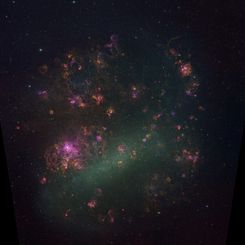 The LMC Galaxy in Glowing Gas