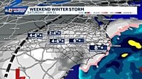 High snowfall accumulation for North Carolina | Snow-covered roads and dangerous cold this weekend