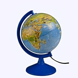 Dünya Küresi: Çocuklar İçin (Hayvanlı), 20 cm, Işıklı