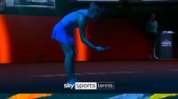 Aryna Sabalenka takes picture on court after umpire call!