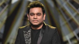 A R Rahman Celebrates Award Win At Hollywood Music Event