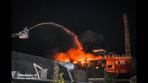 Massive Fire Engulfs Hazerswoude-Rijndijk Warehouse