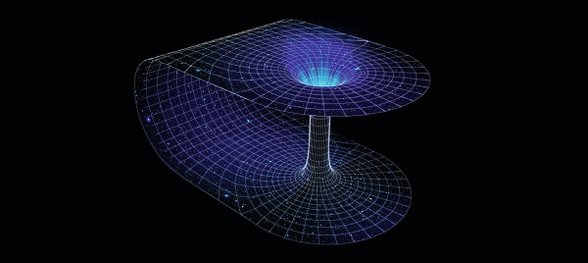 Temsili solucan deliği çizimi